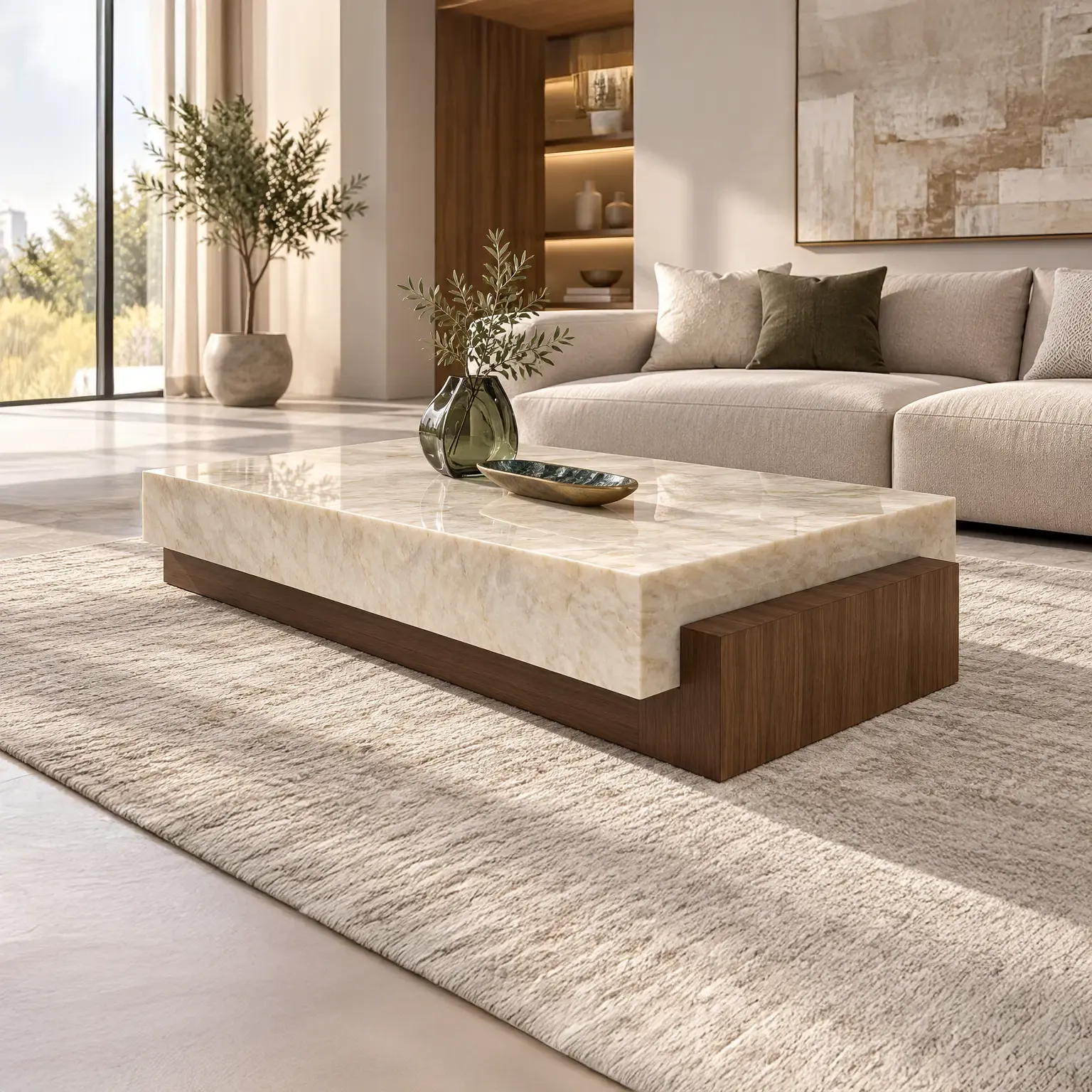 طاولة قهوة رخامية | Marble Center Table